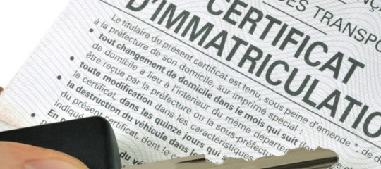 carte grise de voiture